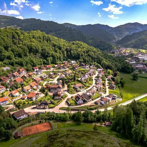 Blick auf Aitern, an der S�dseite des Belchens gelegen.