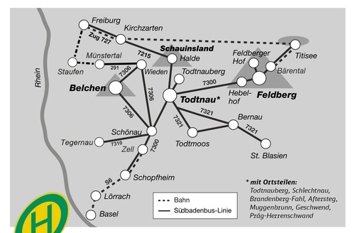 �bersicht �ber die Buslinien