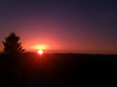 Sonnenuntergang  mam Belchen