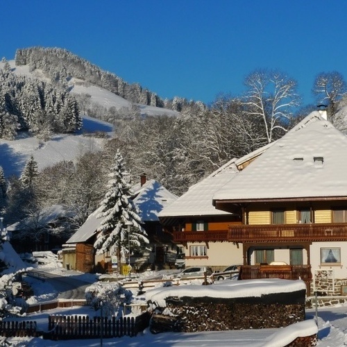 Hausansicht im Winter  - 