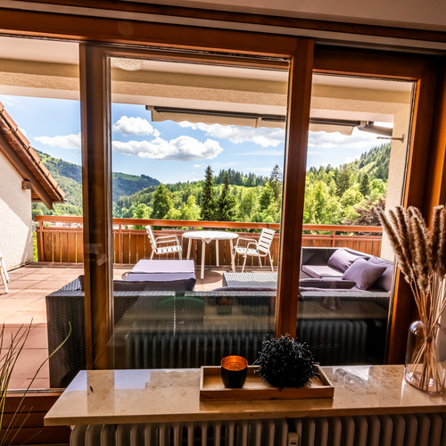 Blick auf den Balkon  - 