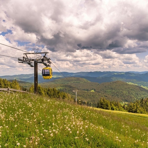 Die Belchen Seilbahn. - 
